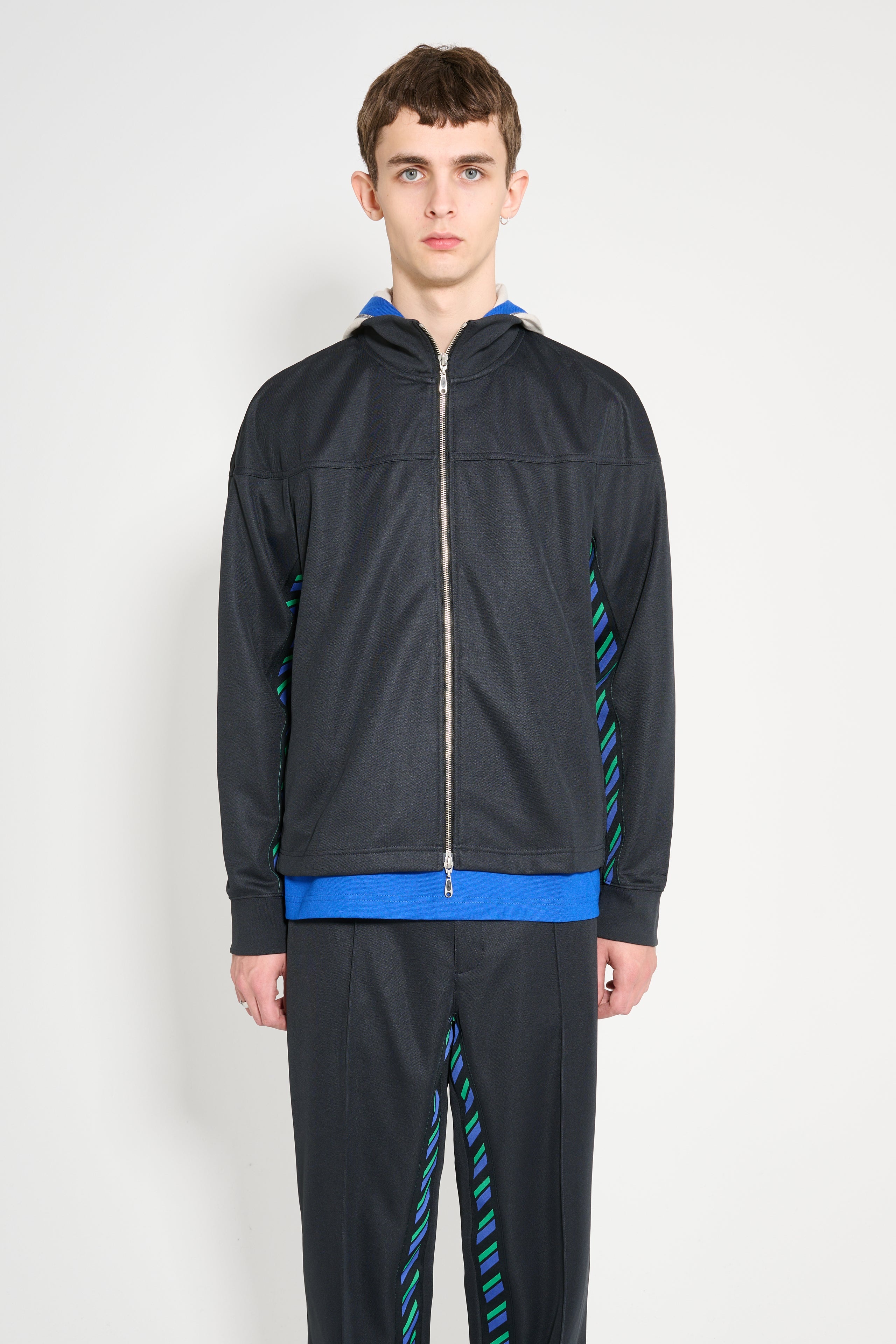 ASICS NOVALIS STYRAX TRACK JACKET ANTHRACITE - 1