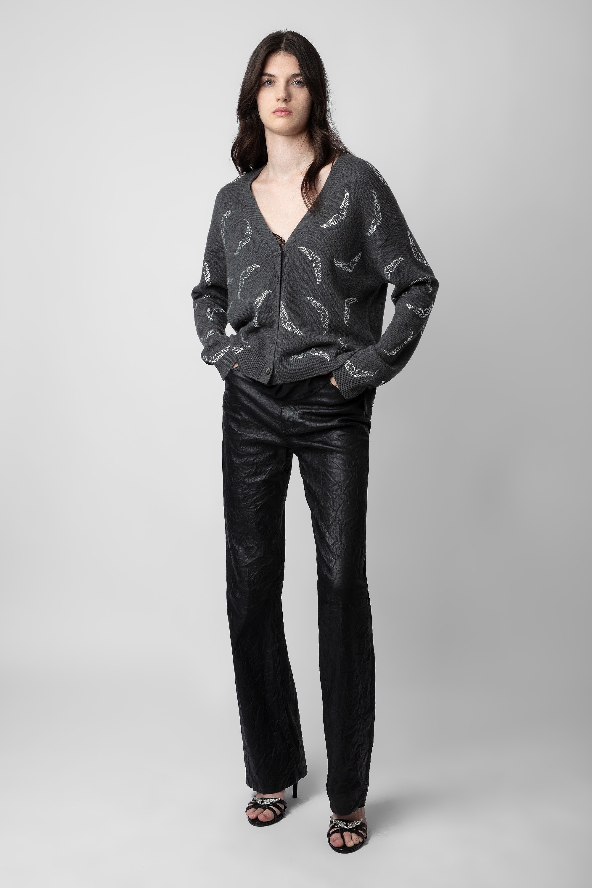 Mirka Diamanté Cashmere Cardigan - 2