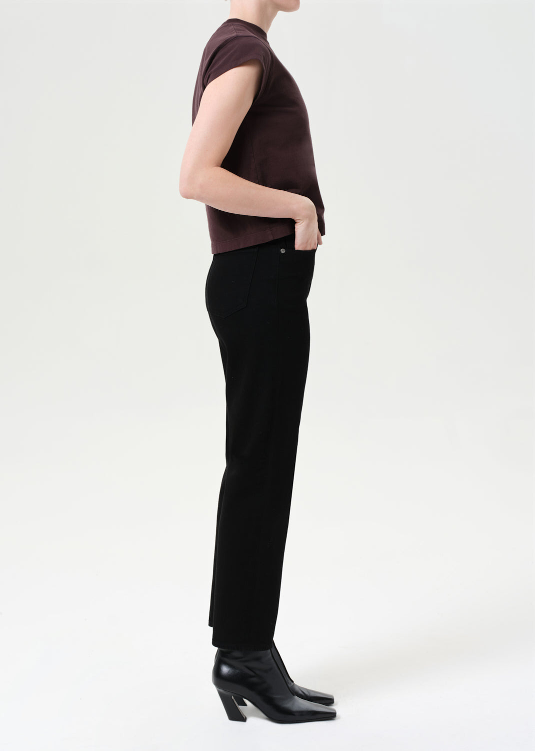 90'S PINCH WAIST CROP (COMFORT STRETCH) IN COVER - 4