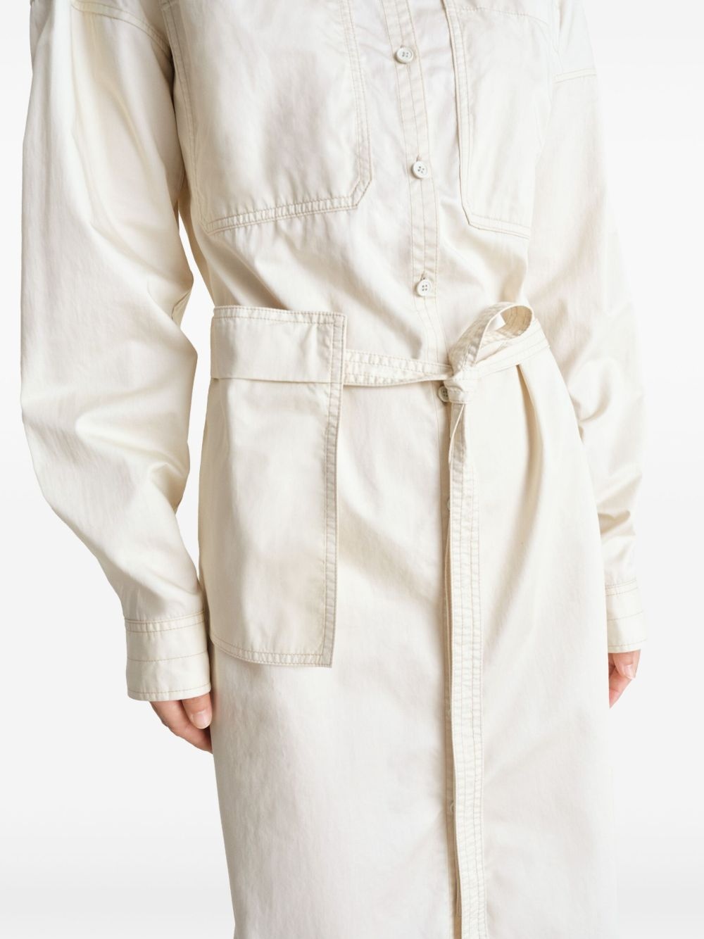 belted maxi short dress - 5