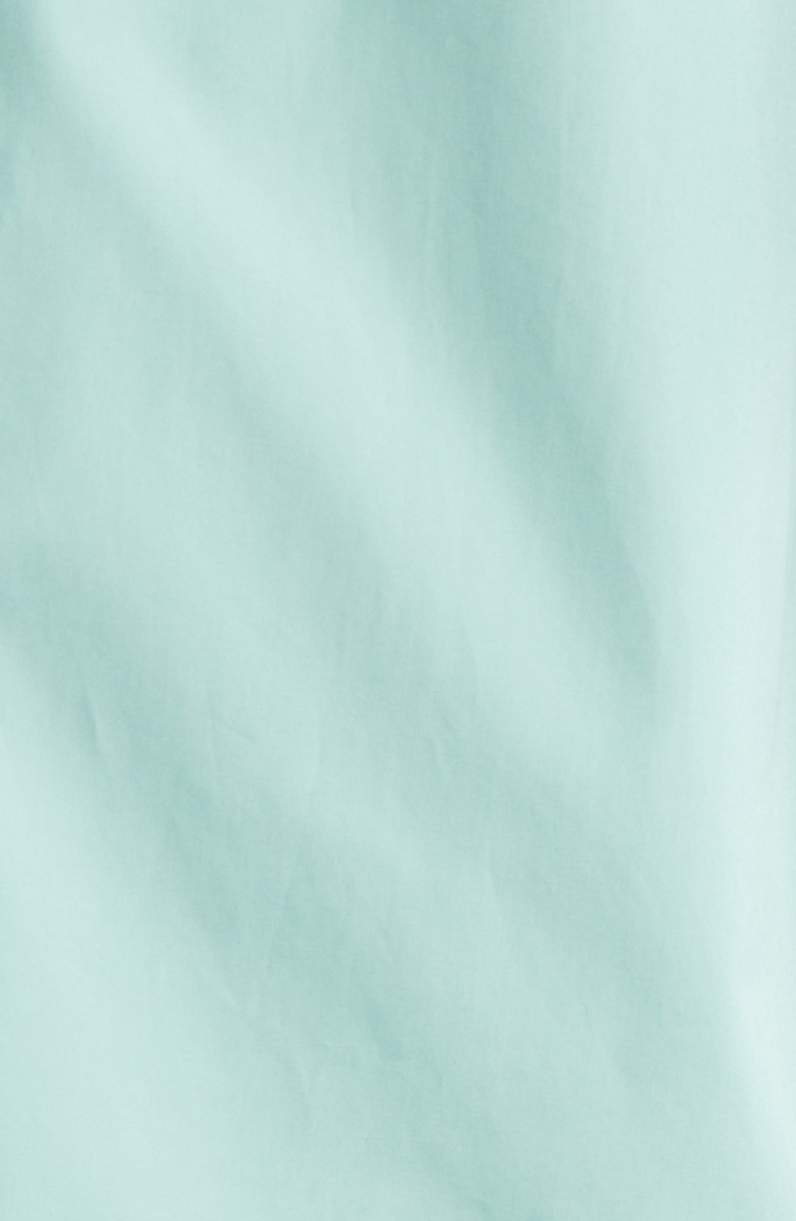 Versace Coral Theater Cotton Poplin & Silk Camp Shirt in Sea Green Dark Sea Green at Nordstrom - 7