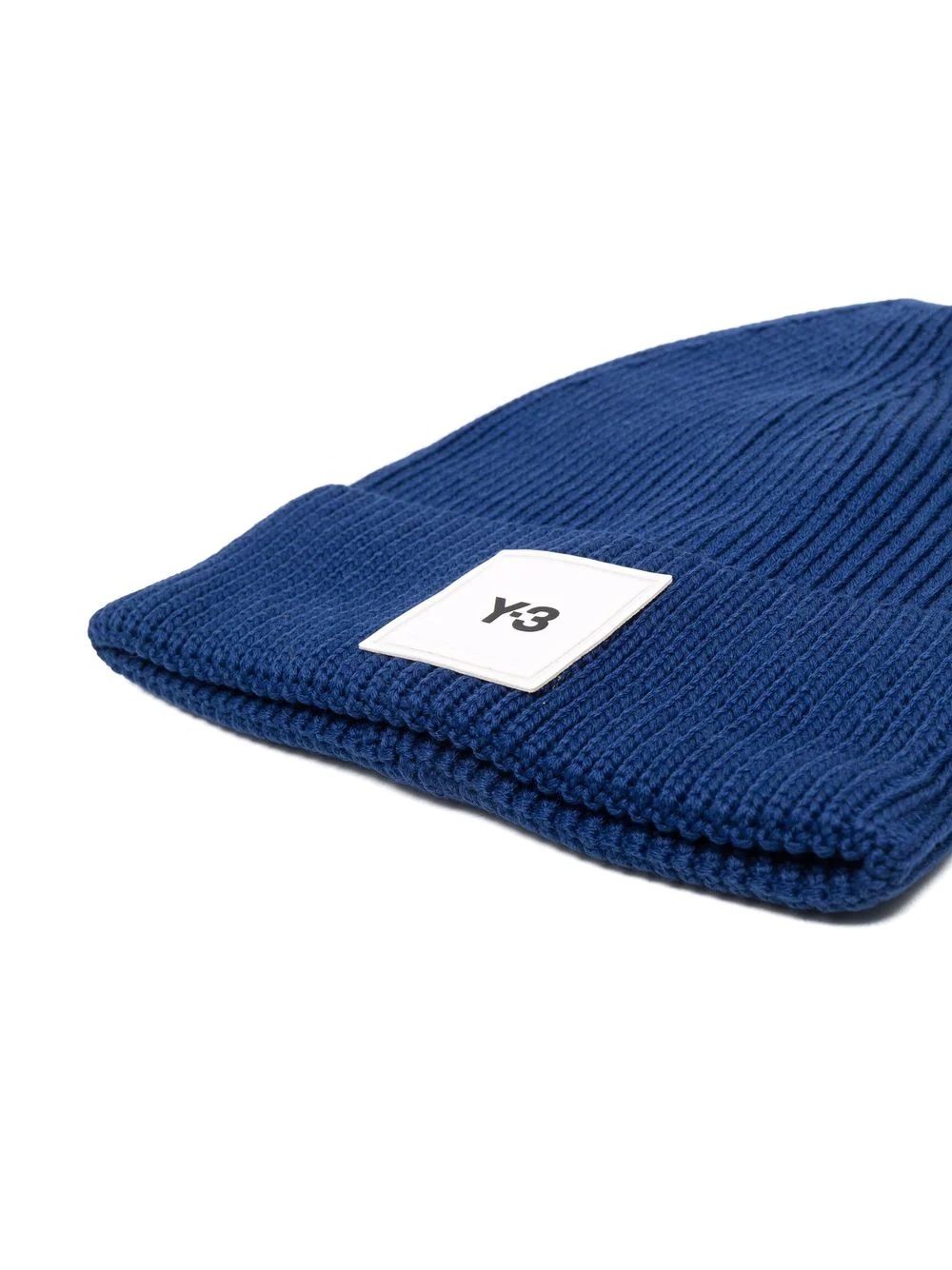 logo-patch wool beanie - 2