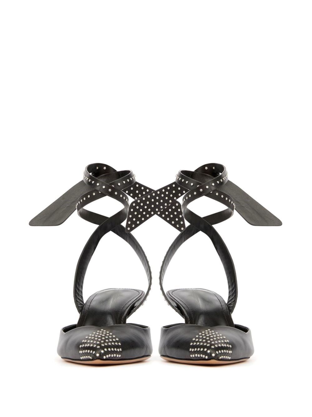 Slingback Pumps with Studs - 4