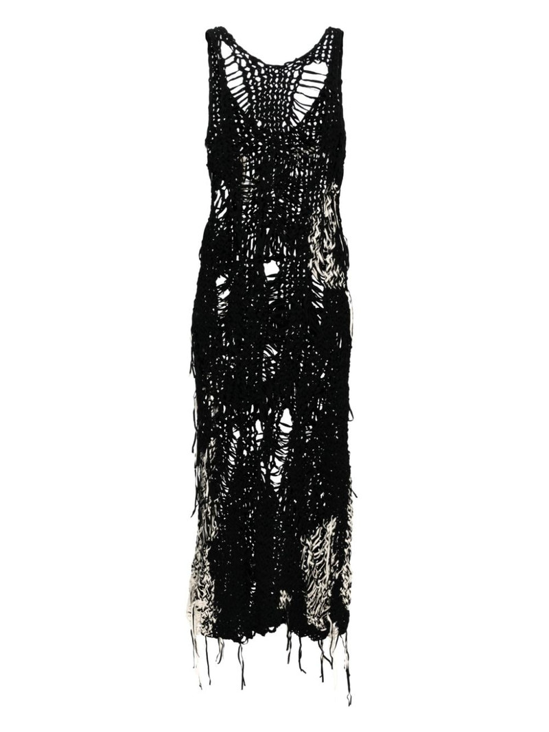 Y's open-knit cotton dress outlook