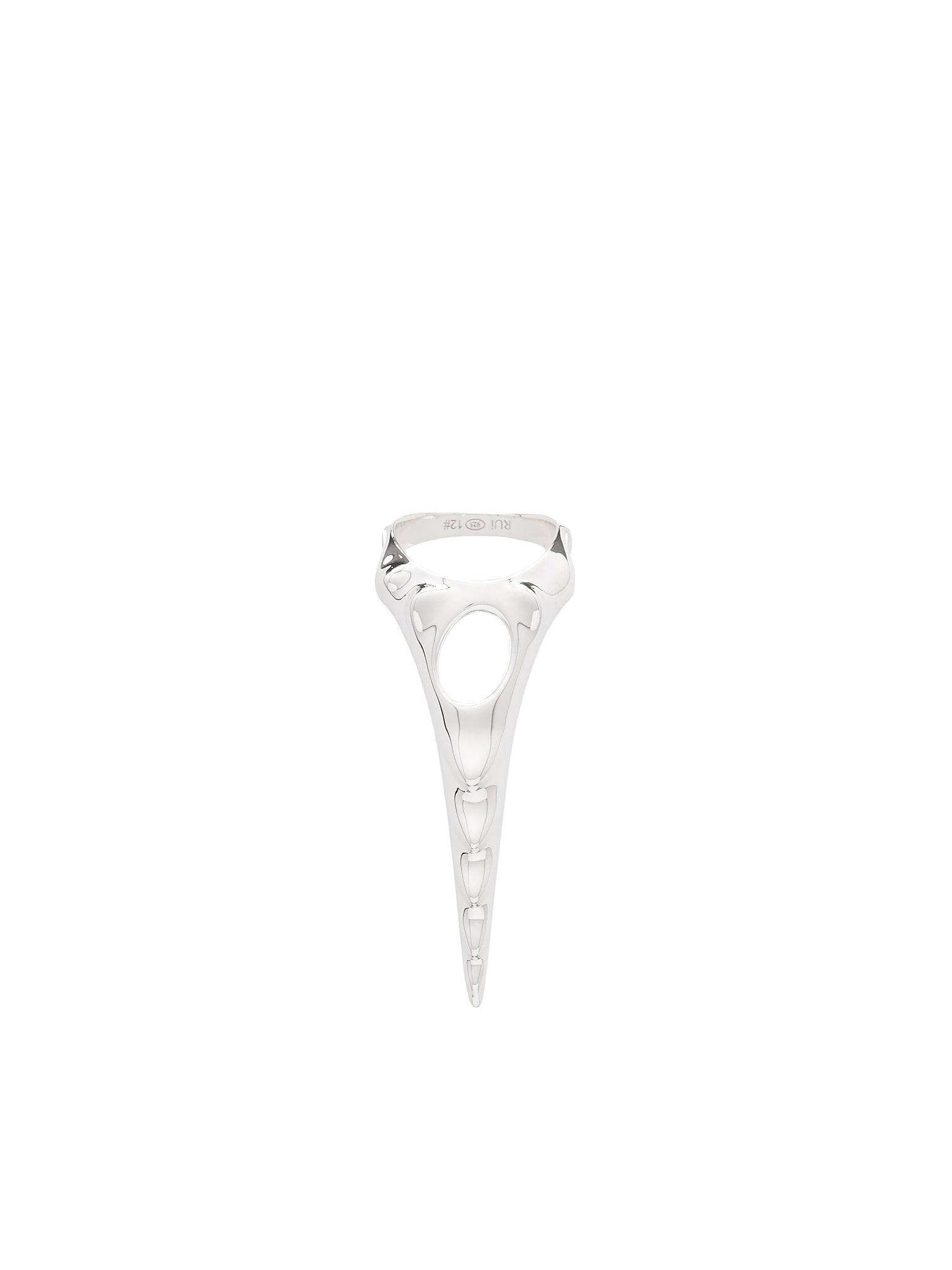 Bright Silver Claw Ring - 1