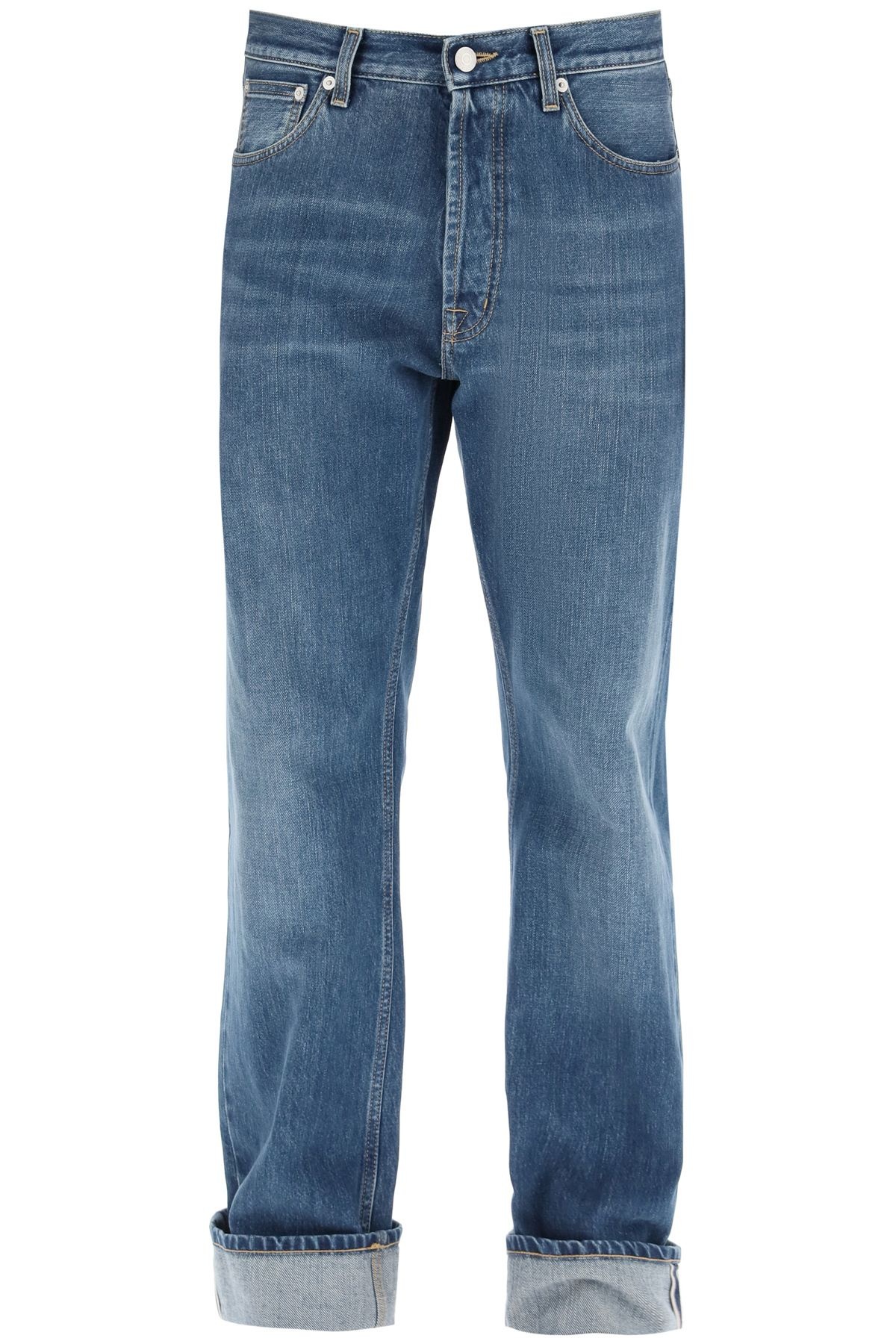 JEANS WITH DECORATIVE SELVEDGE - 1