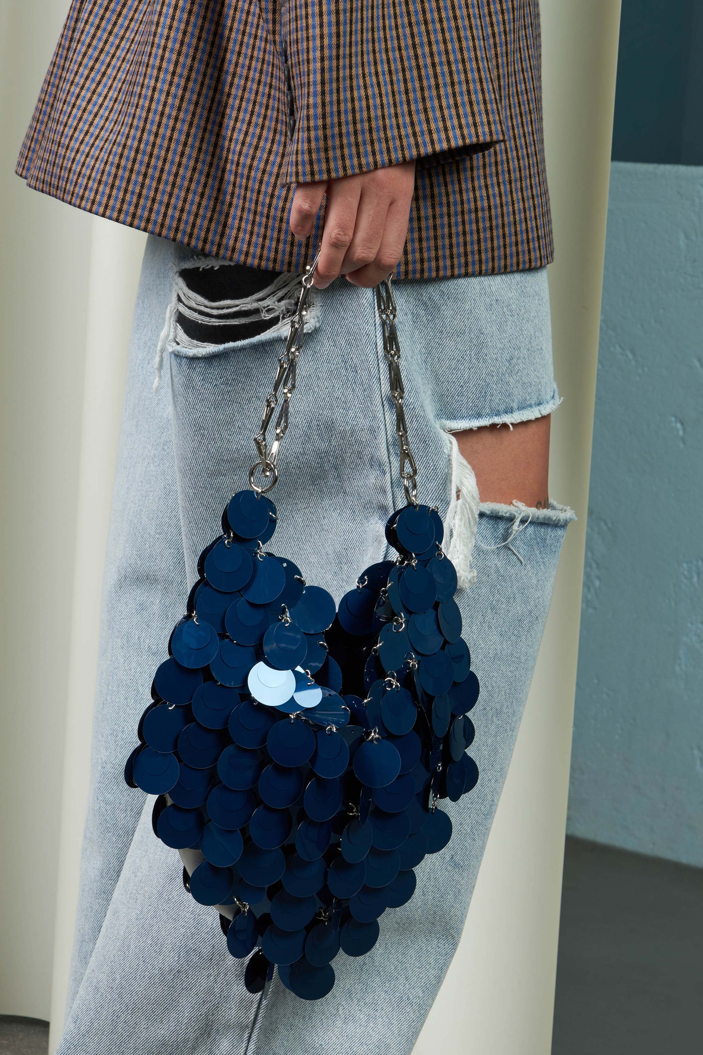 Sparkle Blue Shoulder Bag - 1