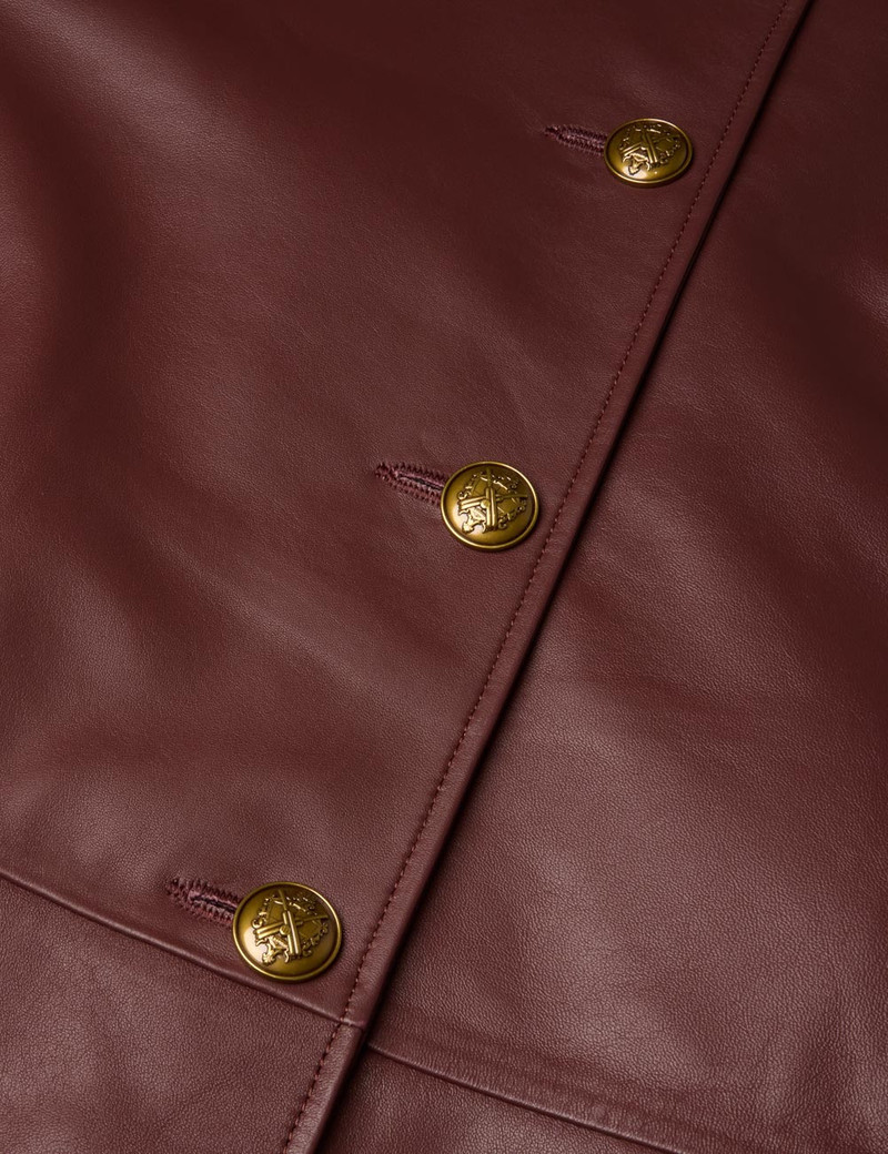 VALIANT LEATHER PUSSYBOW COAT 6