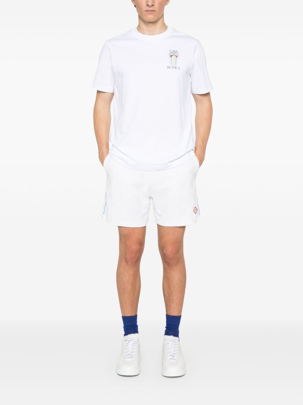 monogram towelling shorts - 2