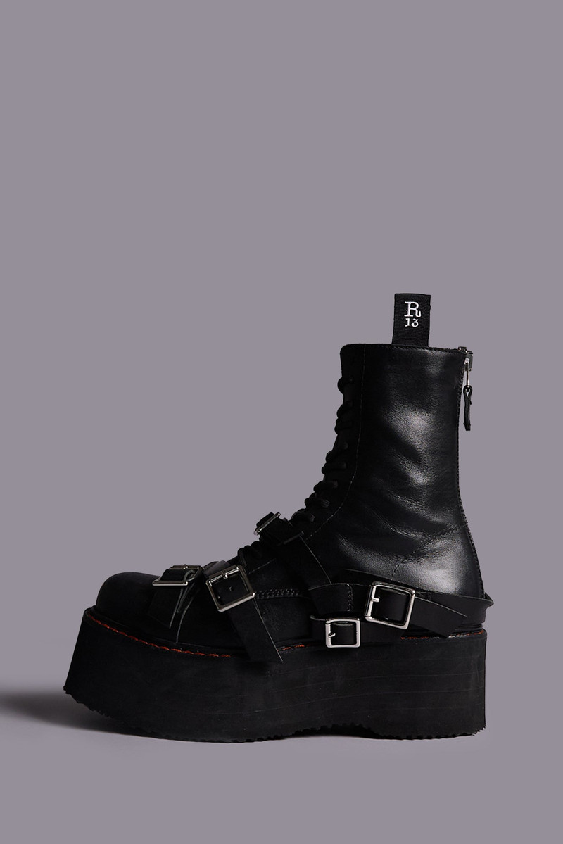 STRAPPED DOUBLE STACK BOOT 1