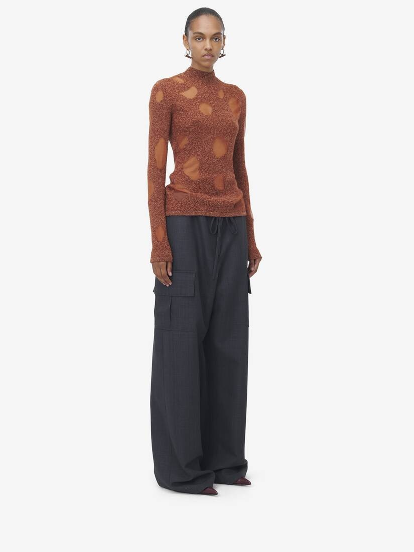 Devoré Intarsia Jumper - 4