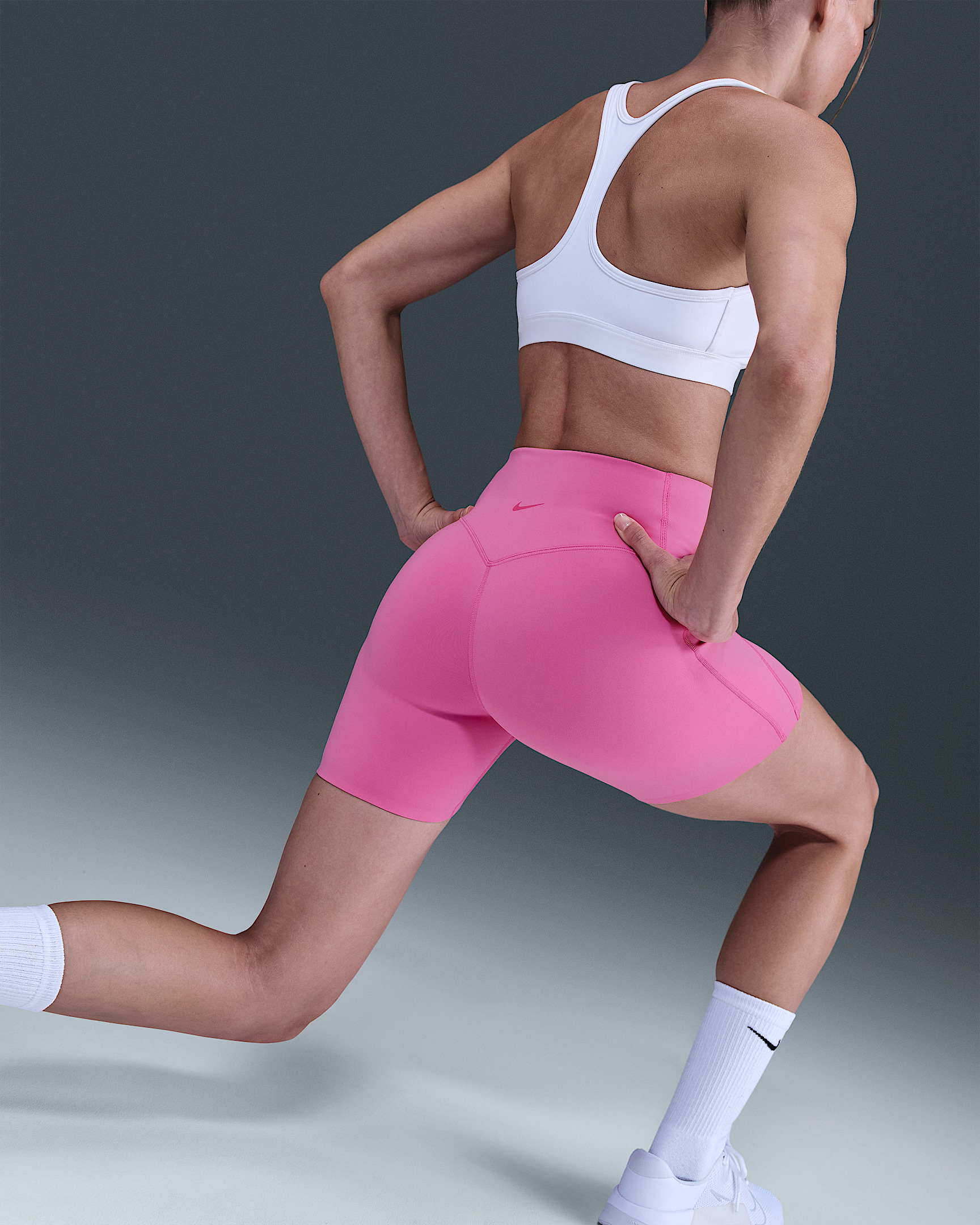 Nike Universa Women's Medium-Support High-Waisted 5" Biker Shorts with Pockets - 3