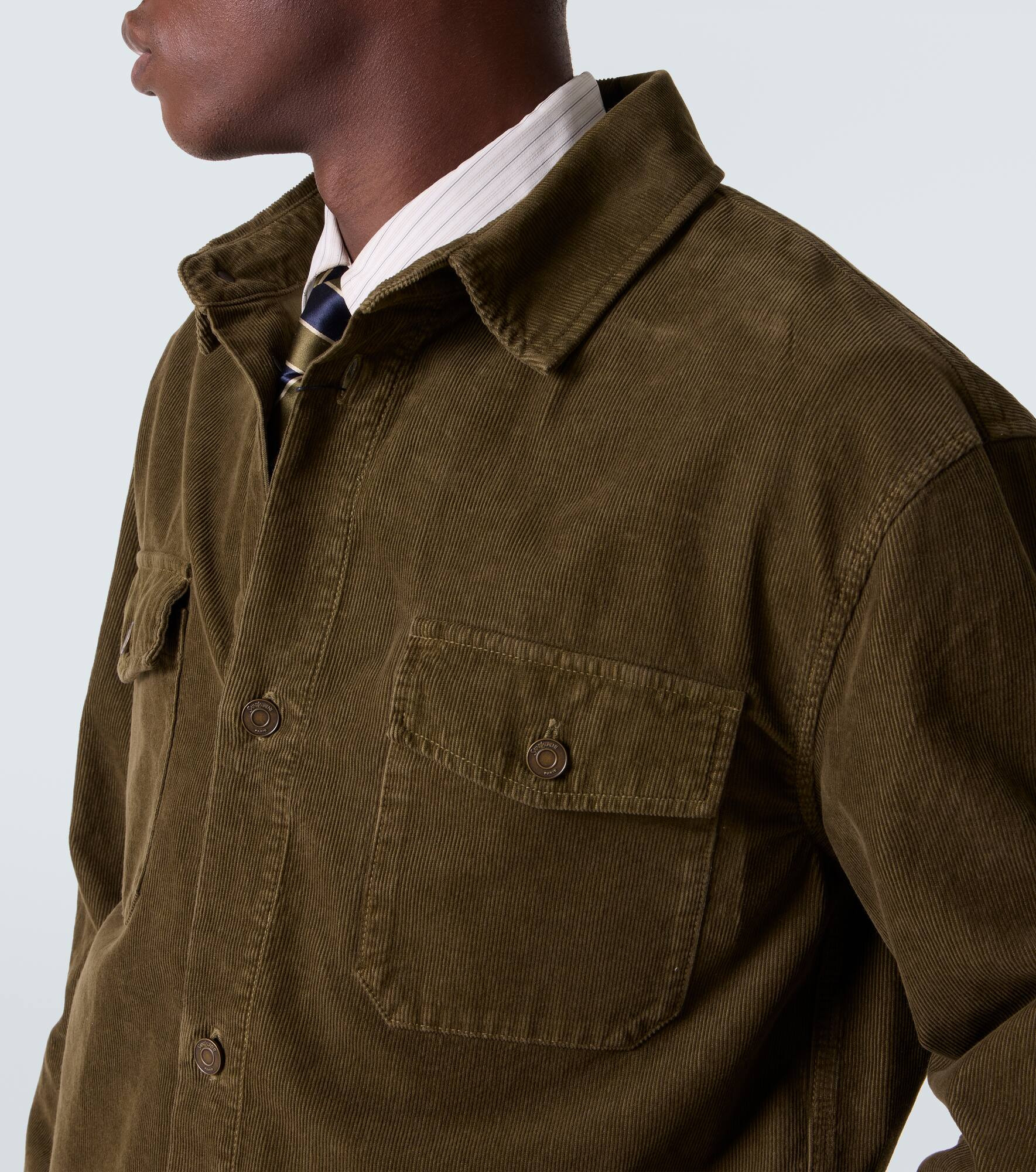 Cotton corduroy overshirt - 5