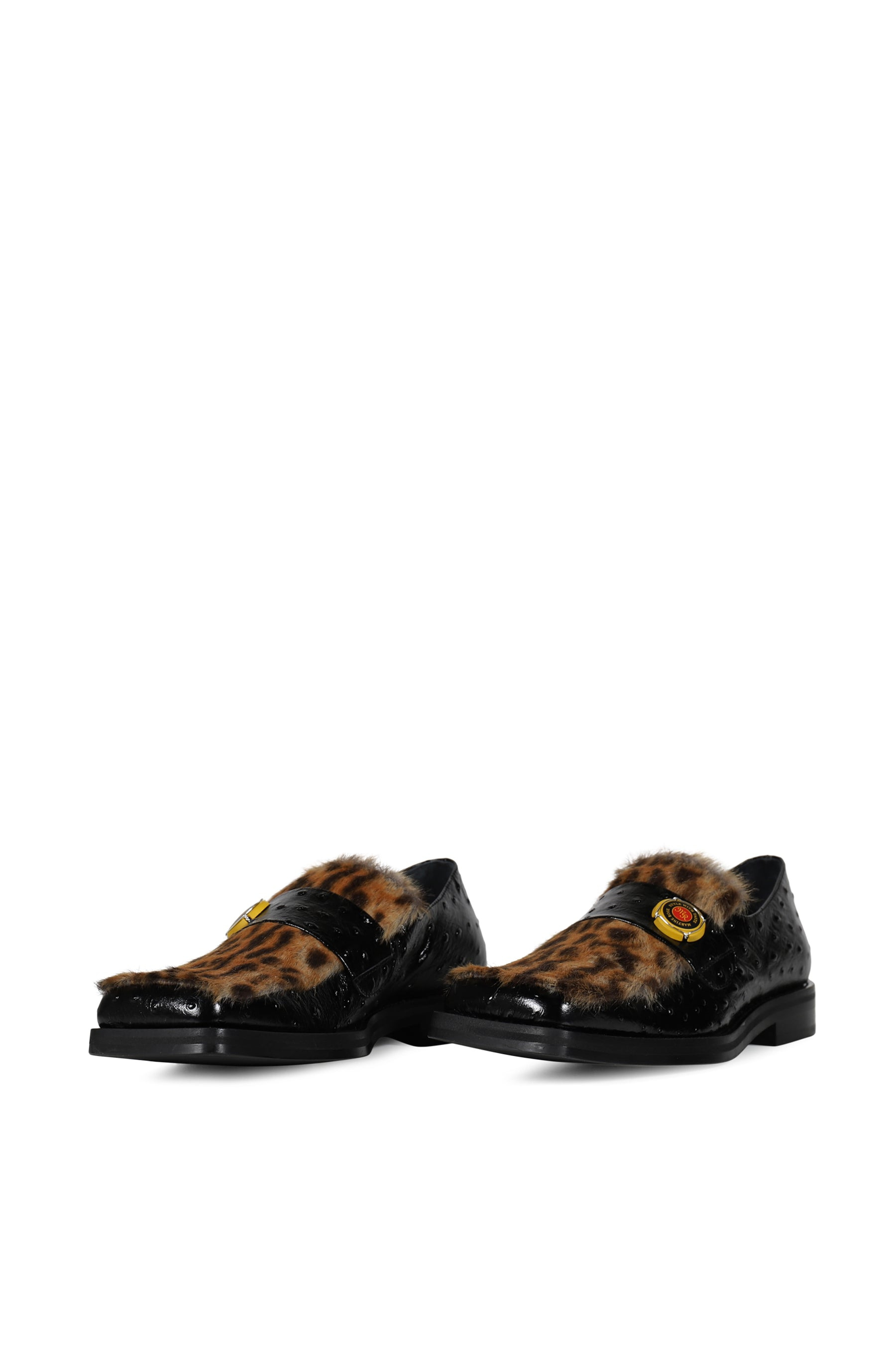 CHAMPAGNE CAP SQUARE TOE LOAFER / BLK - 6