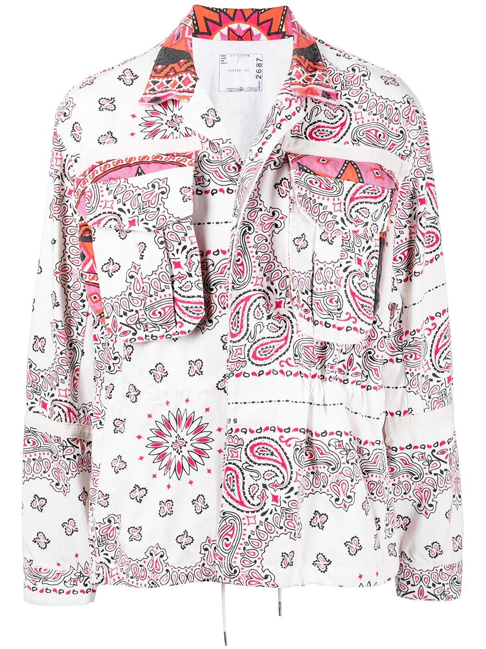 paisley-print shirt jacket - 1