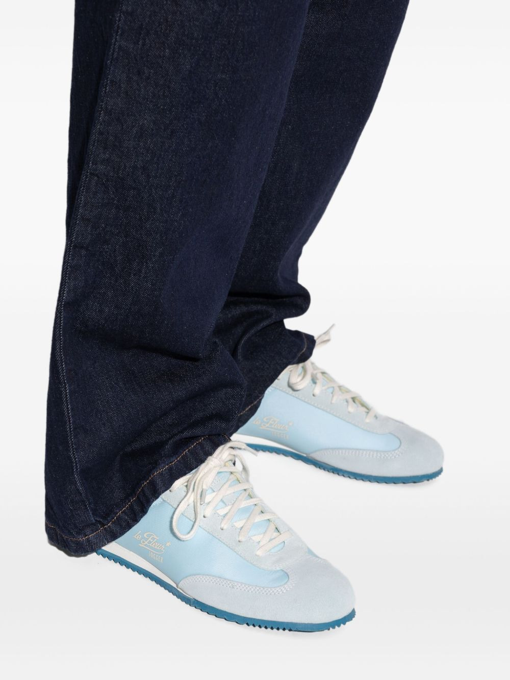 suede-panelled trainers - 4