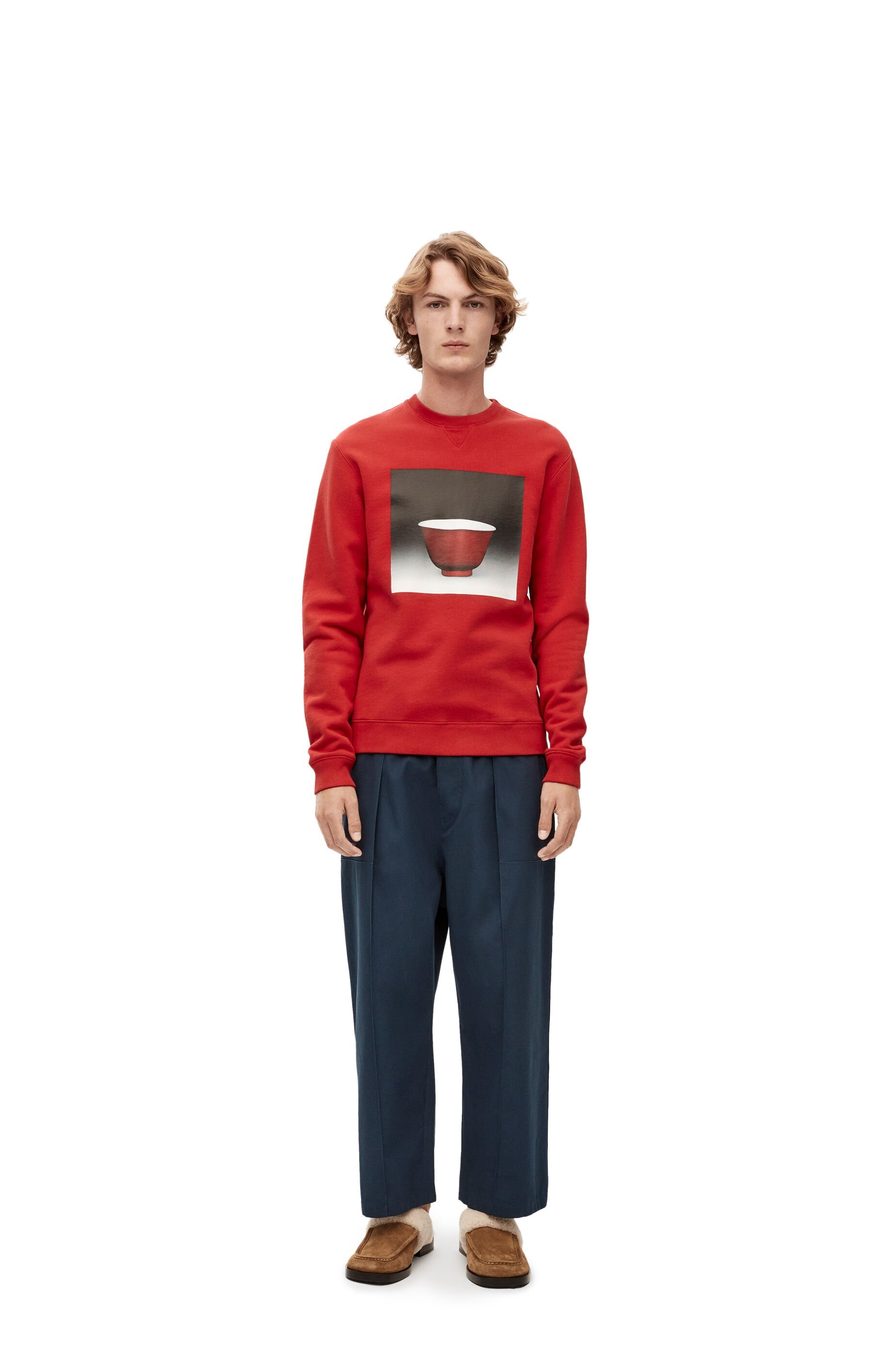 Low crotch trousers in cotton - 2