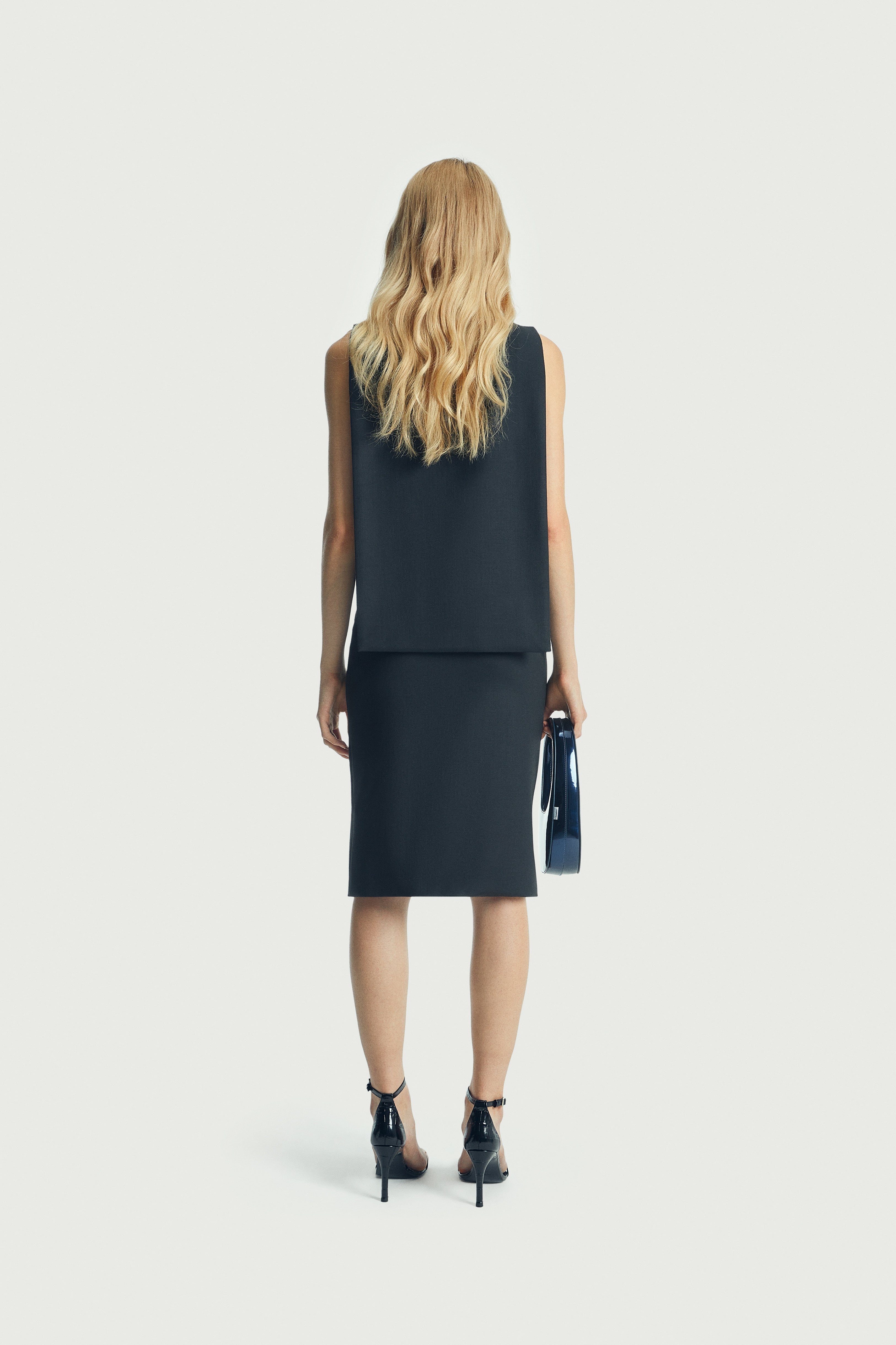 Open Back Cape Dress - 4
