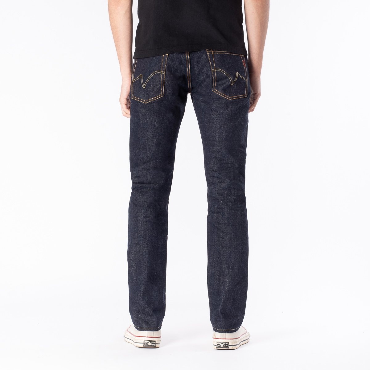 IH-777N 17oz Selvedge Denim Slim Tapered Cut Jeans - Natural Indigo - 3