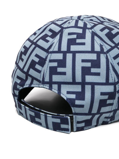 FENDI FF-logo print cap outlook