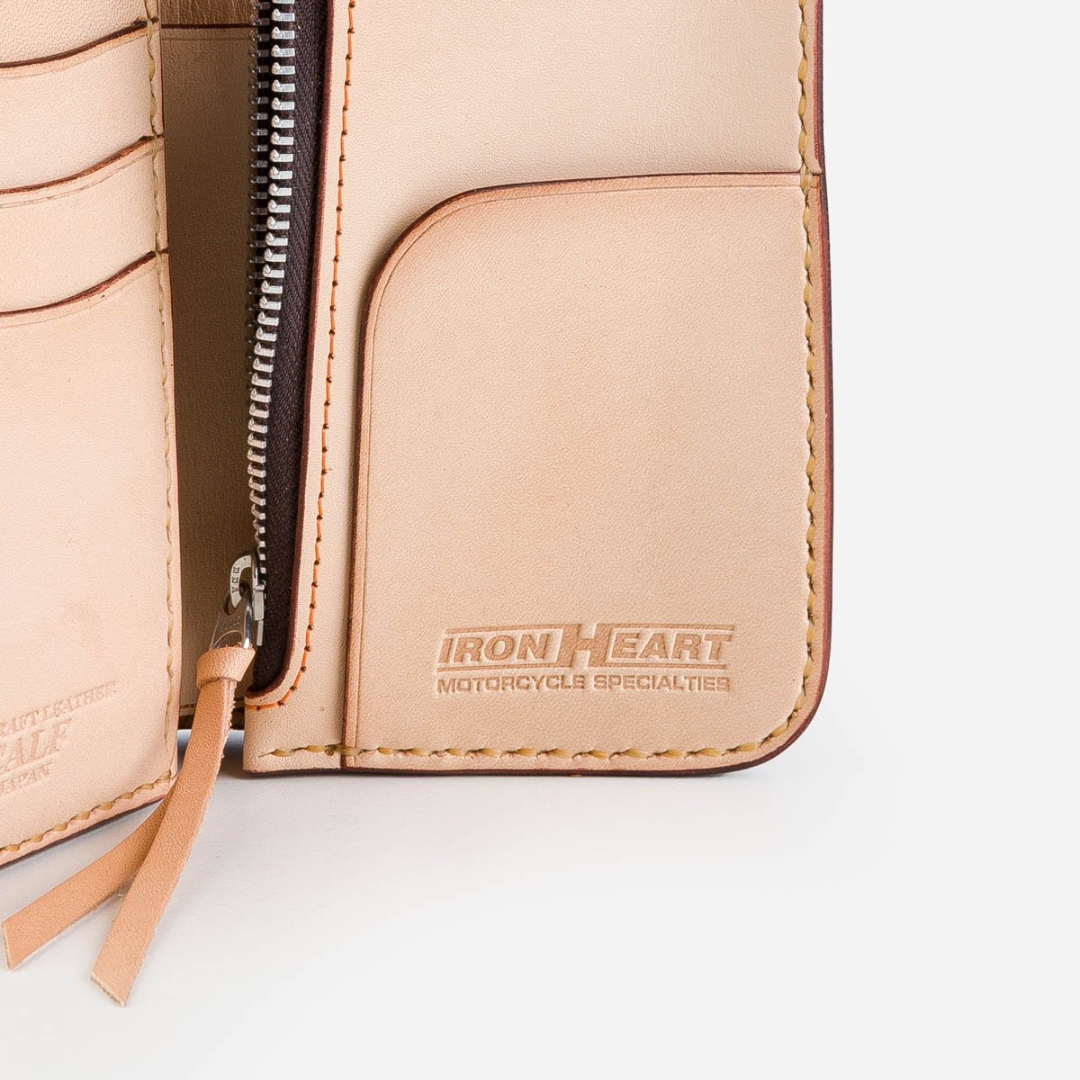 Iron Heart IHG-02-NAT Medium Shell Cordovan Wallet - Natural 