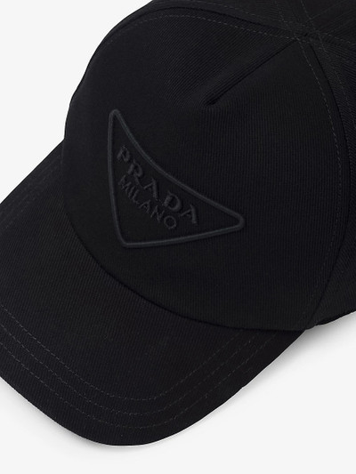 Prada Logo-embroidered woven baseball cap outlook