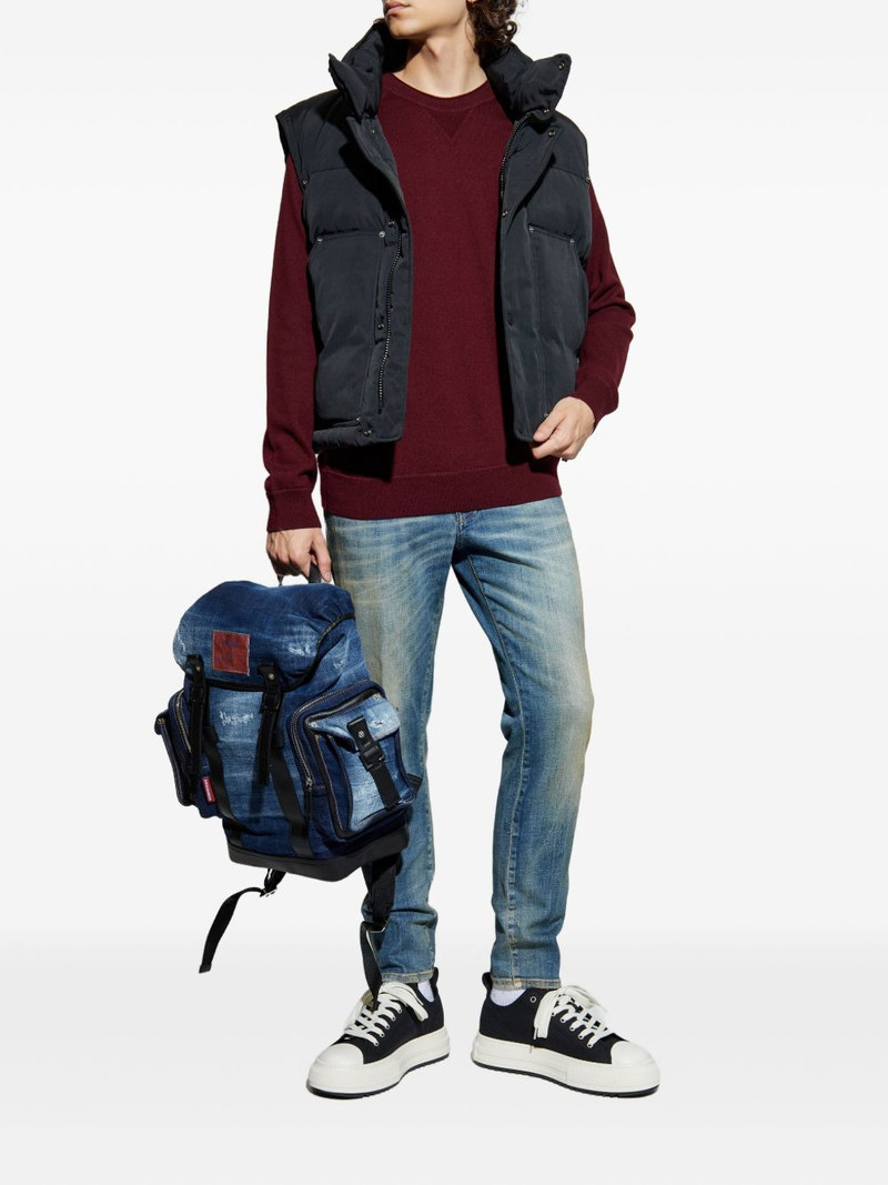 DSQUARED2 quilted snap-fastening gilet outlook