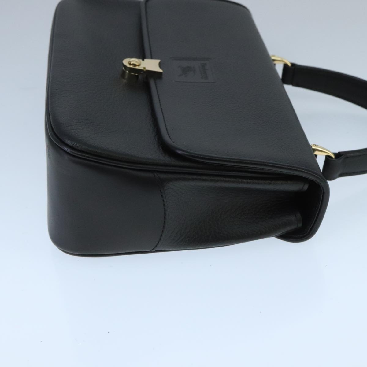 Burberry Hand Bag Leather Black - 3