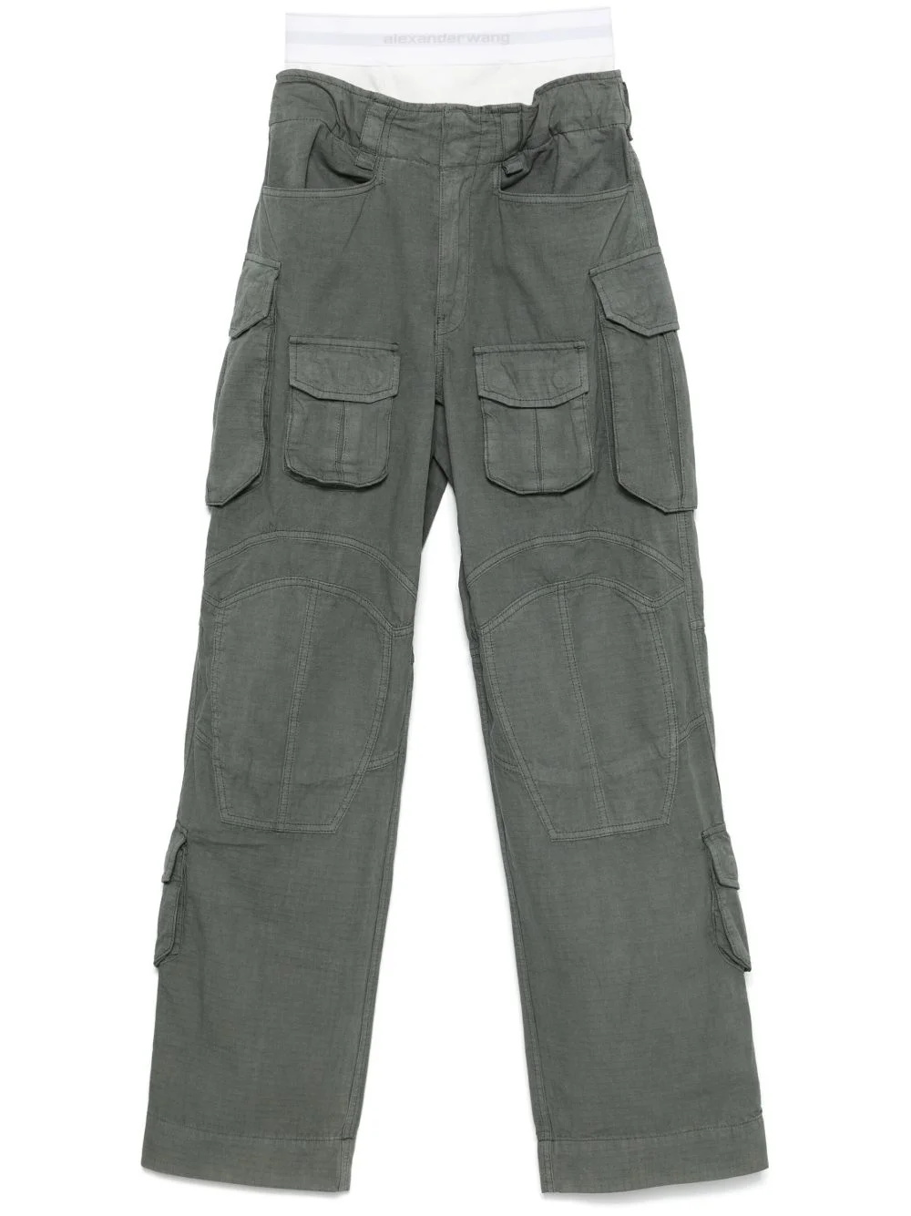 logo-waistband cargo pants - 1