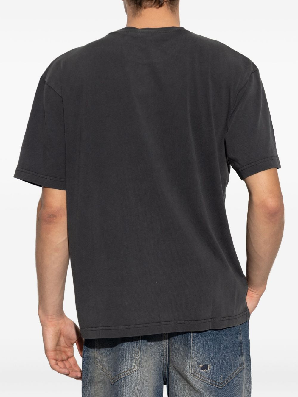 face-print cotton T-shirt - 4