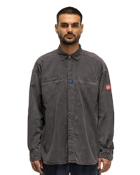 Cav Empt Overdye Cord Design Big Shirt Charcoal | havenshop