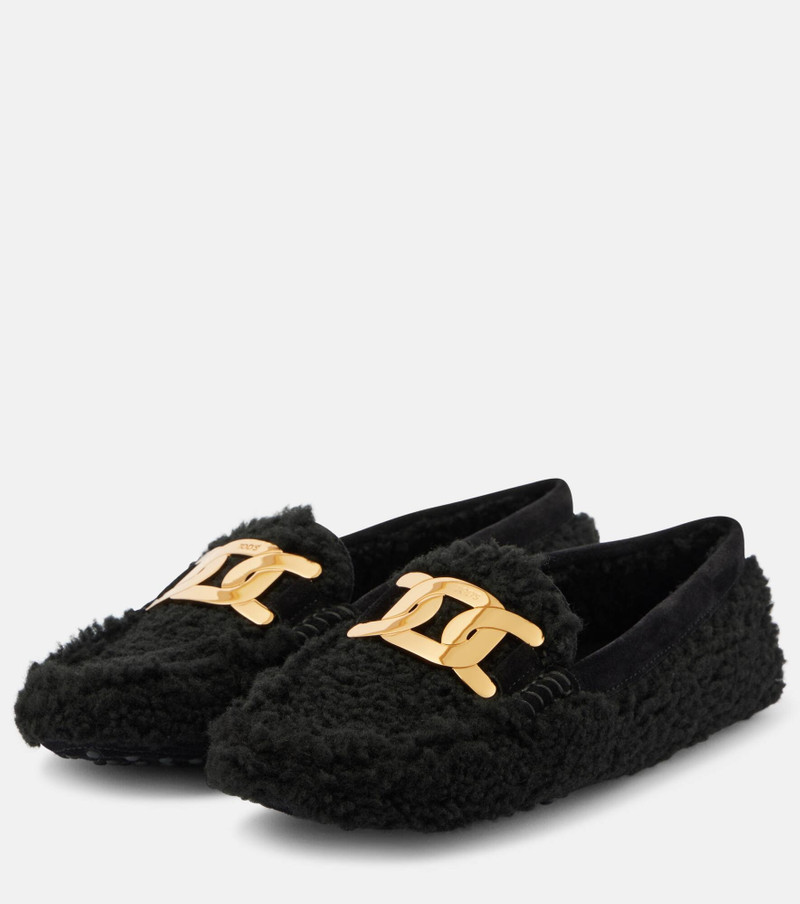 Gommini Catena shearling driving shoes 4