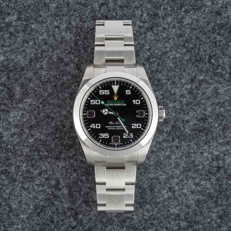 Pre-owned Rolex Air-King Ref 116900 Black Arabic Dial - 5