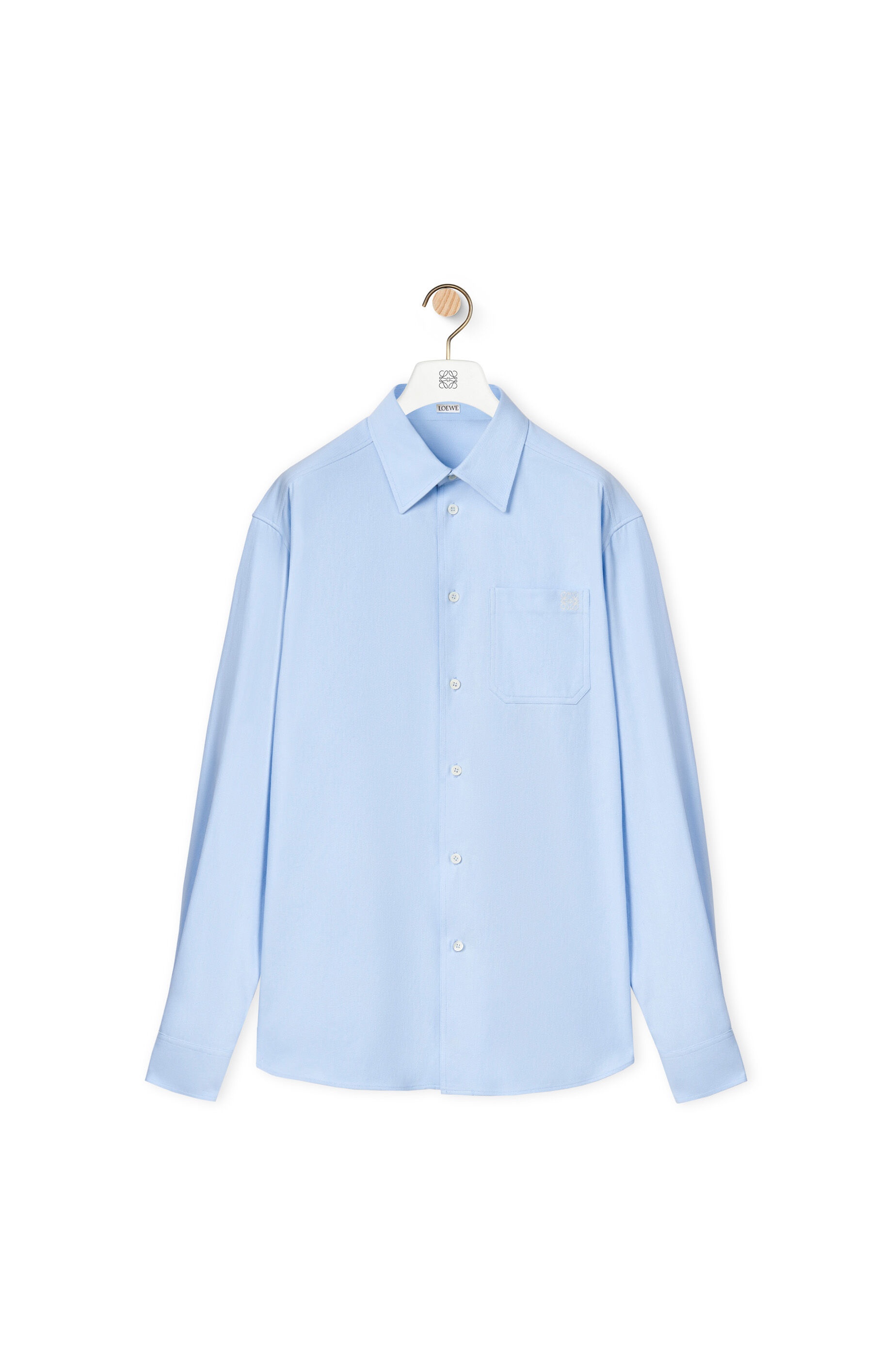 Chest pocket check shirt in cotton - 1