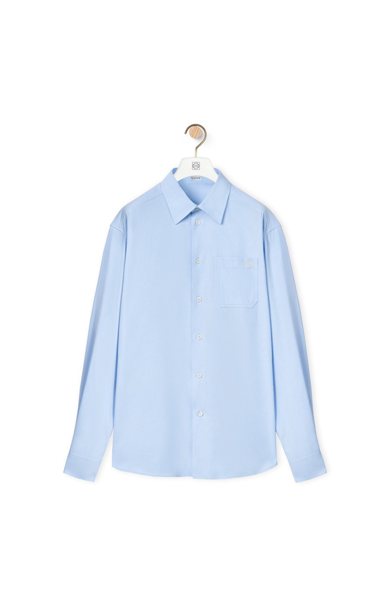 Chest pocket check shirt in cotton 1