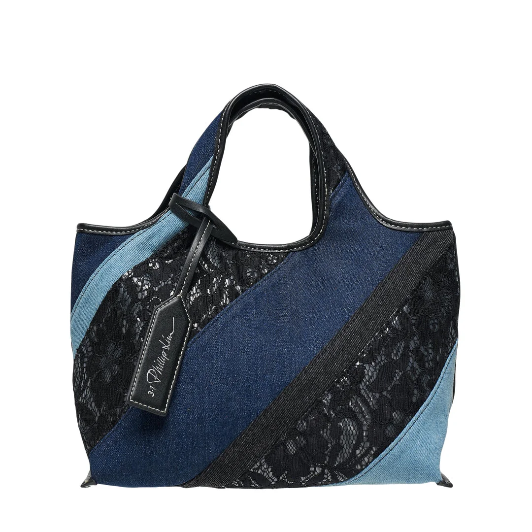 Lace Patchwork Mini Market Tote - 1