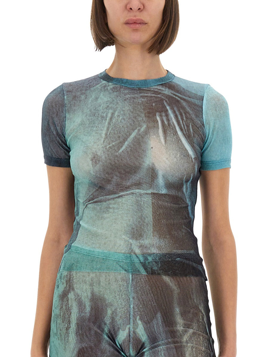 "Water" Mesh T-Shirt - 4