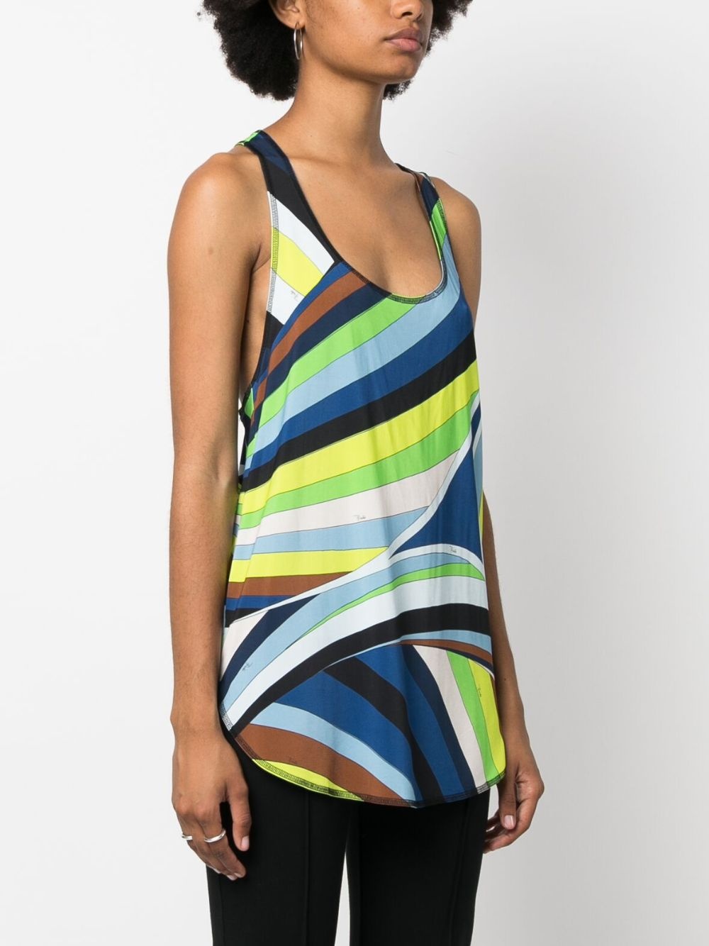 Iride-print sleeveless tank top - 3