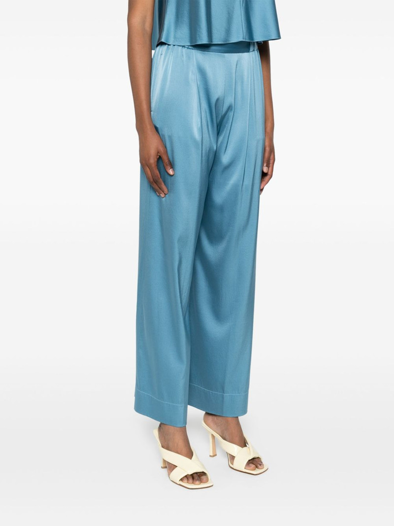 elasticated-waistband palazzo trousers 3