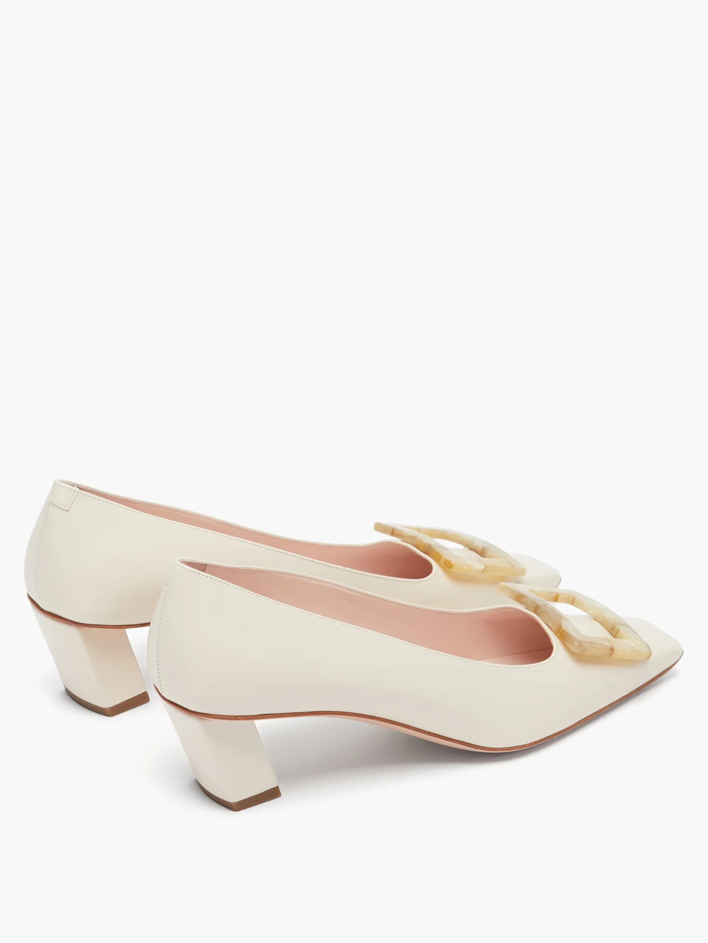 Belle Vivier Motherpearl leather pumps - 4