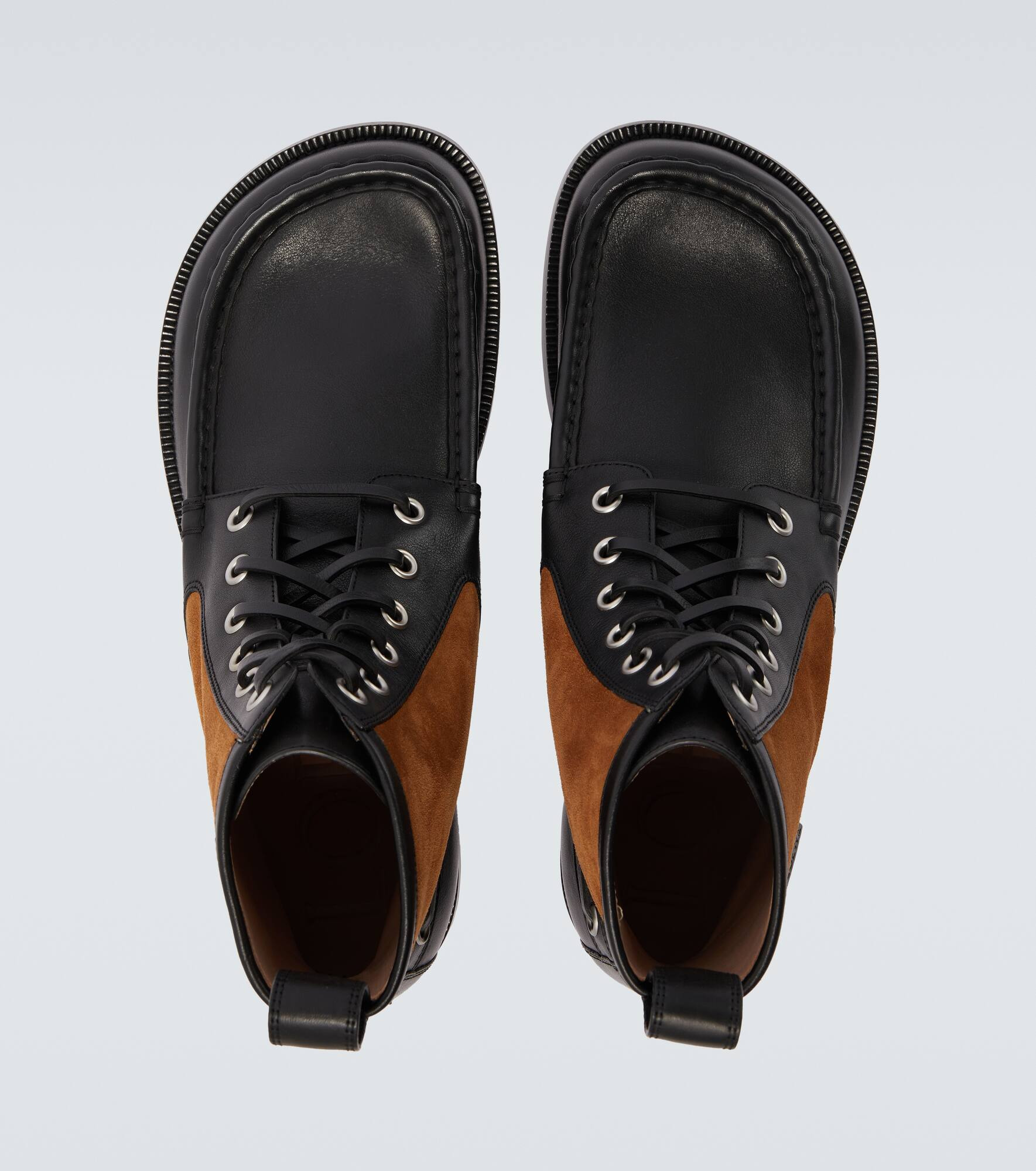 Campo suede and leather lace-up boots - 4