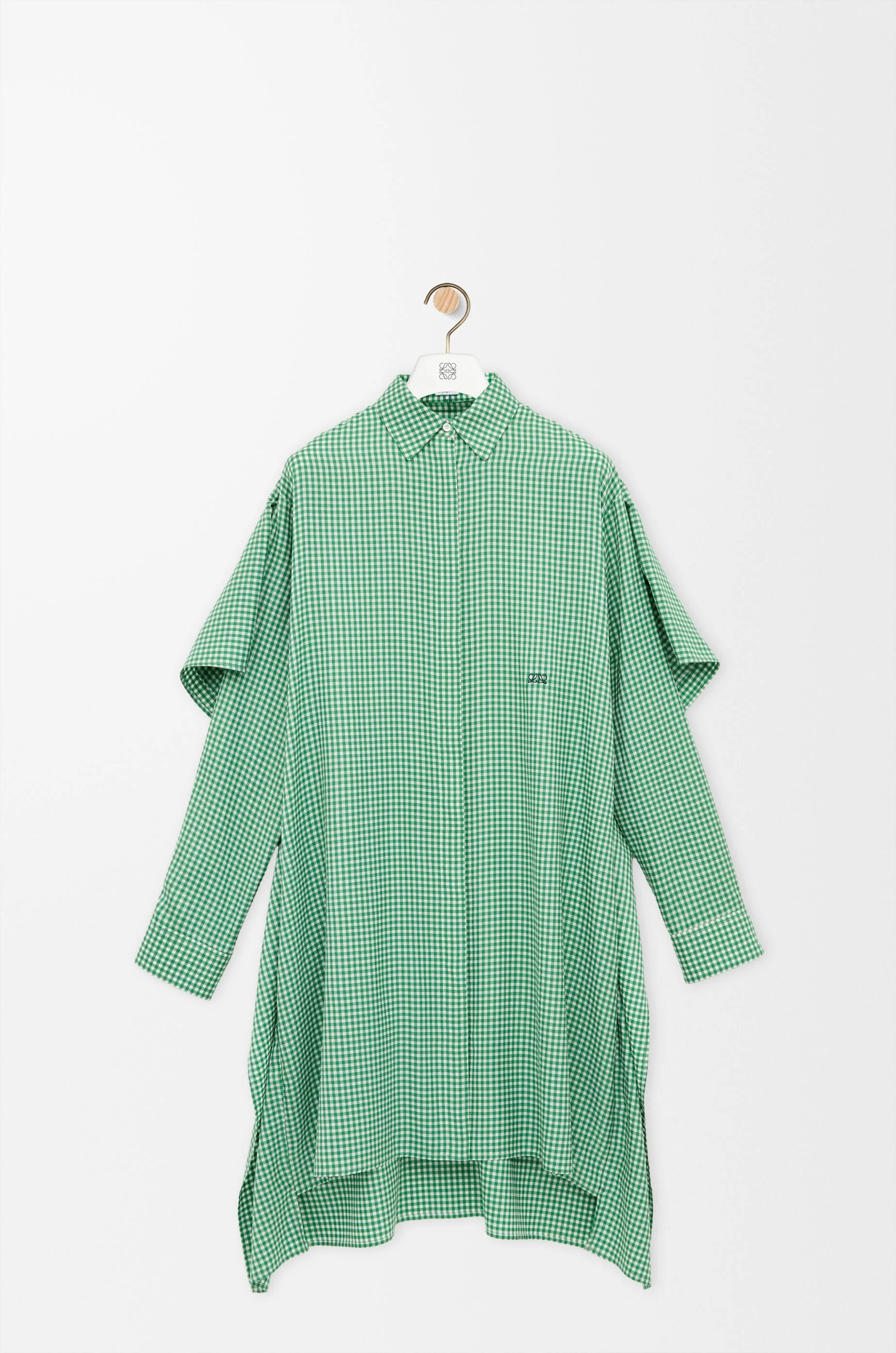 Cape dress in silk - 1