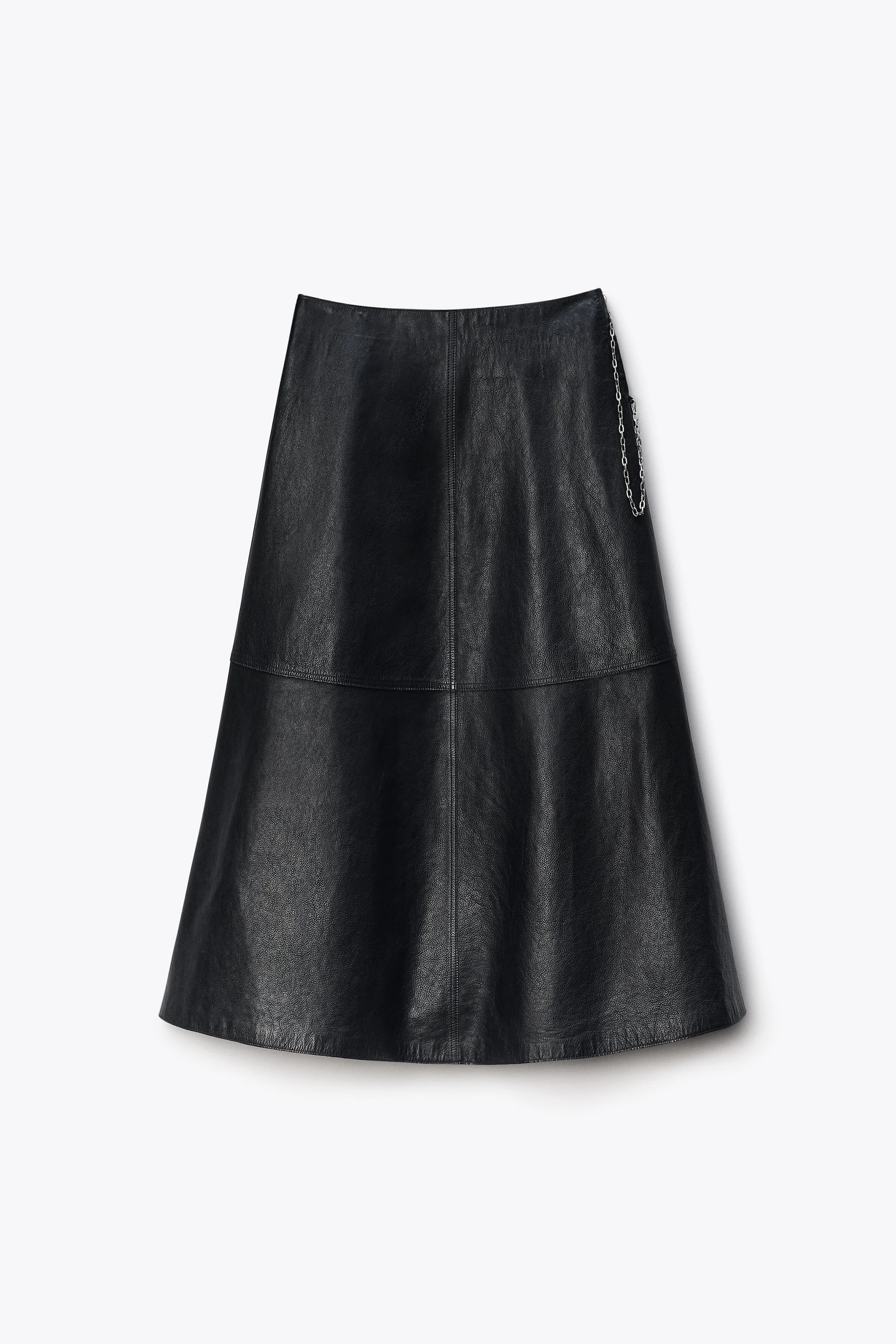 Midi Circle Skirt Leather - 1