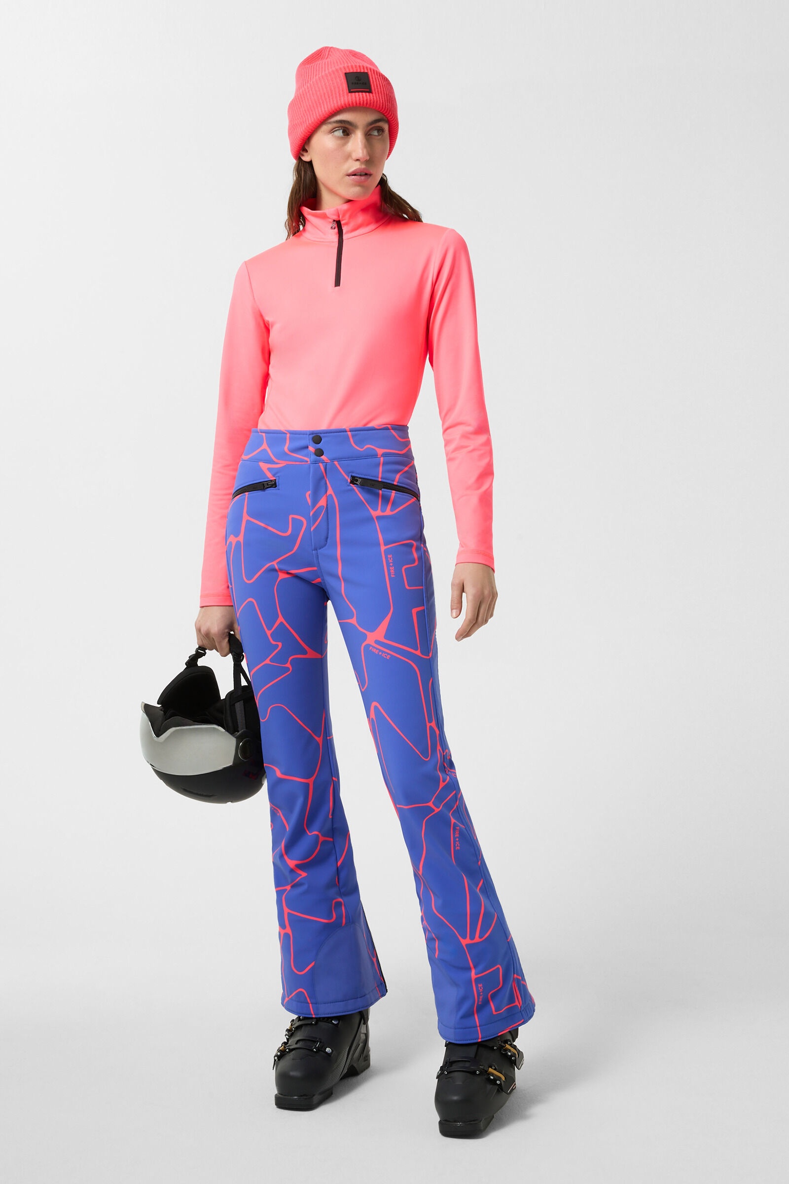 Ireen Ski pants in Blue/Pink - 3