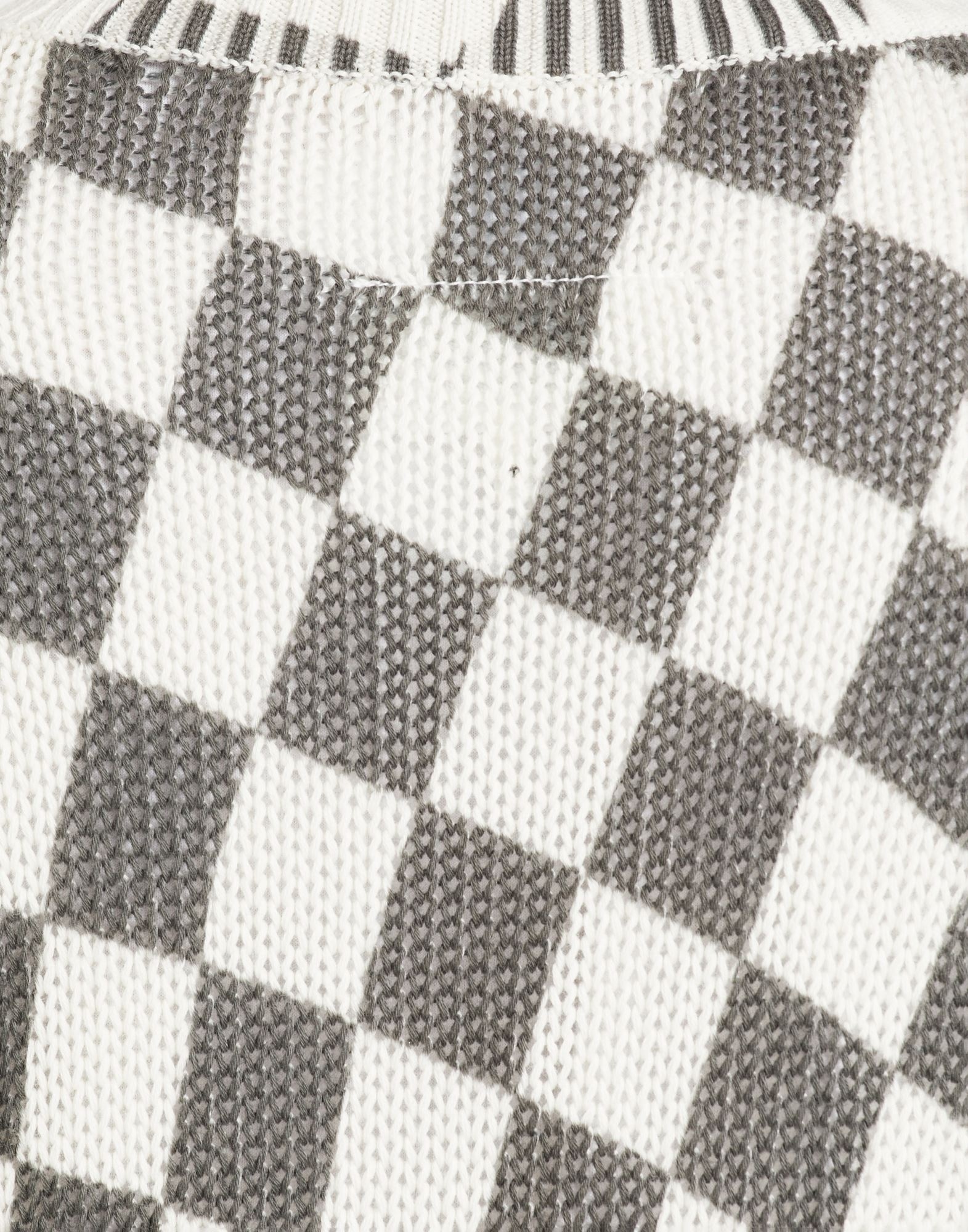 Distorted check print asymmetrical short-sleeve top - 6