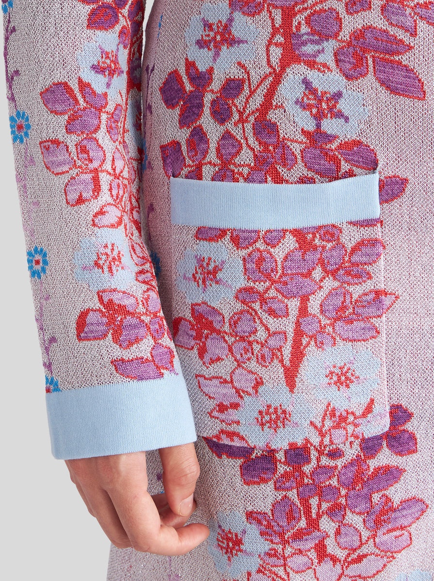 JACQUARD SKIRT WITH PEGASO BUTTONS - 4