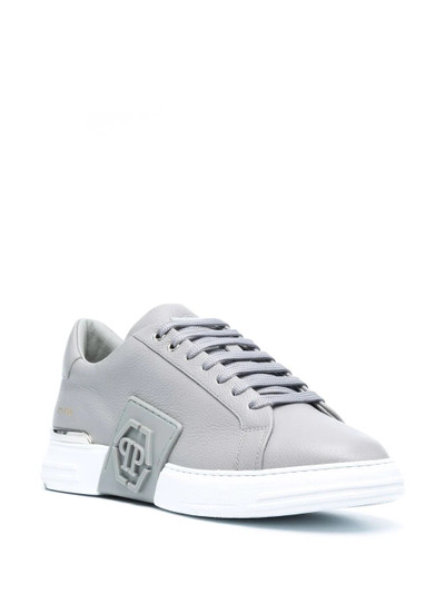 PHILIPP PLEIN logo plaque low-top sneakers outlook