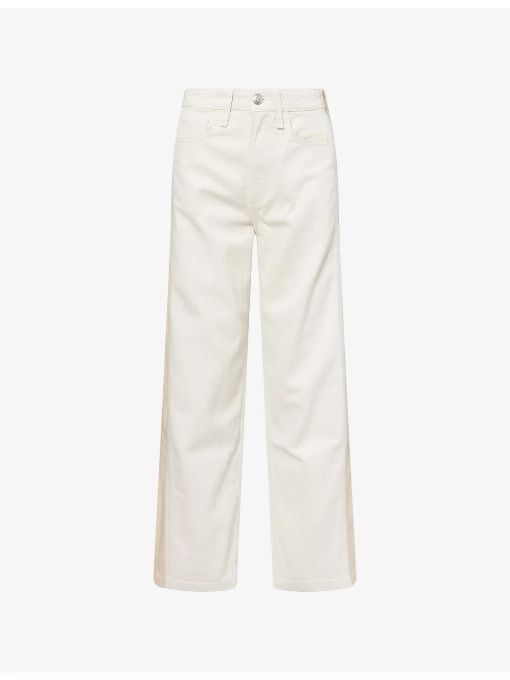 Logan Spliced Wide-Leg Denim Jeans - 1