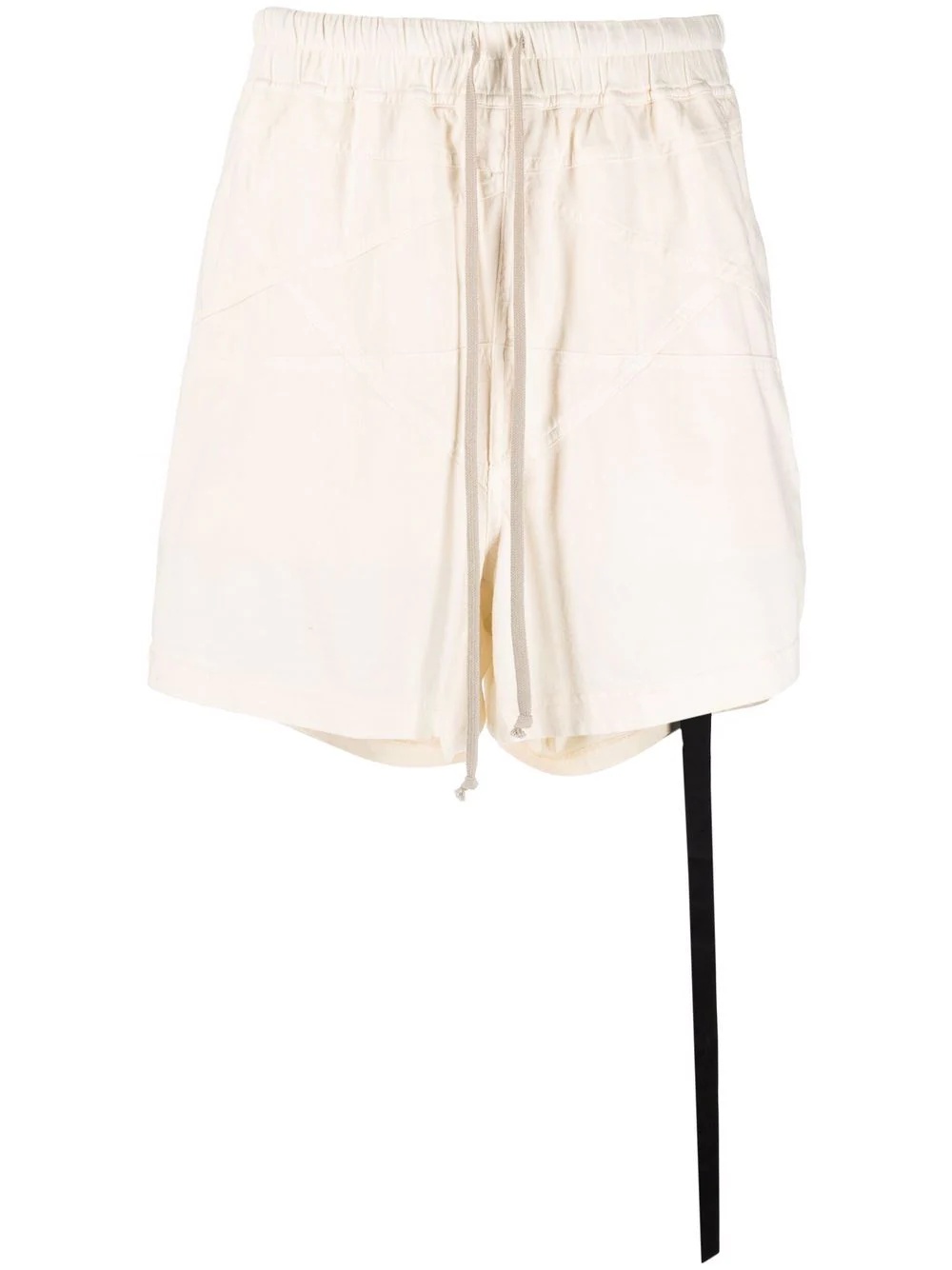 panel-detail drawstring shorts - 1