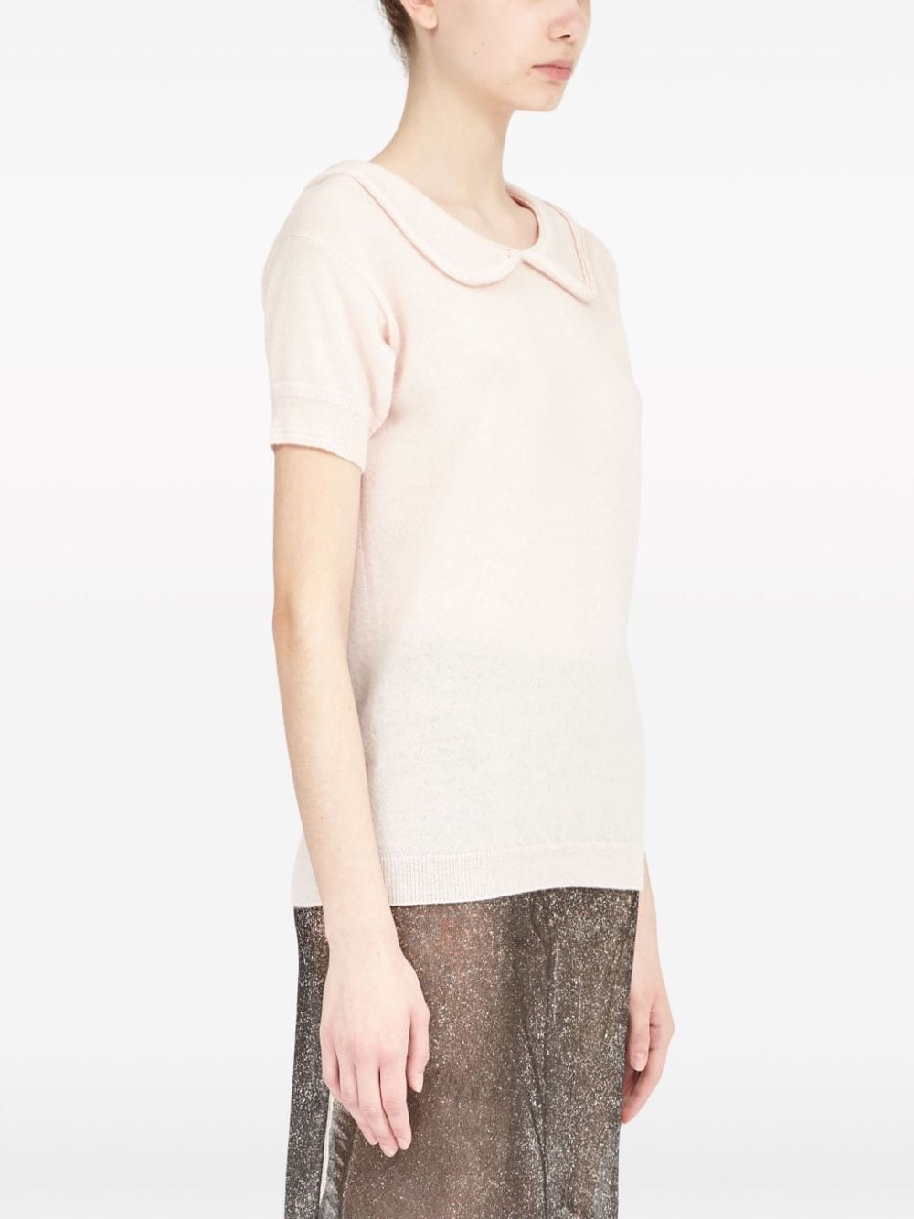 wool-cashmere blend top - 3